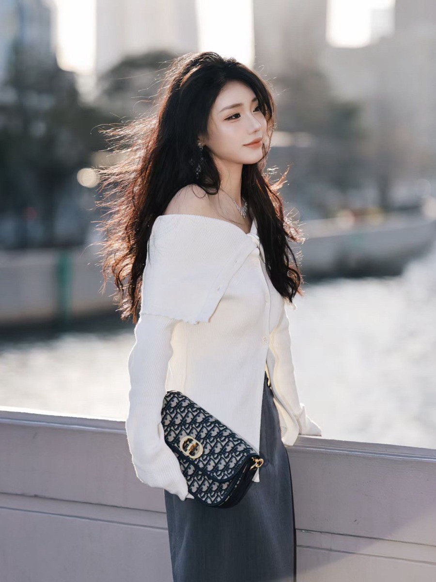 30 MONTAIGNE AVENUE 手袋藍色Oblique 印花_19