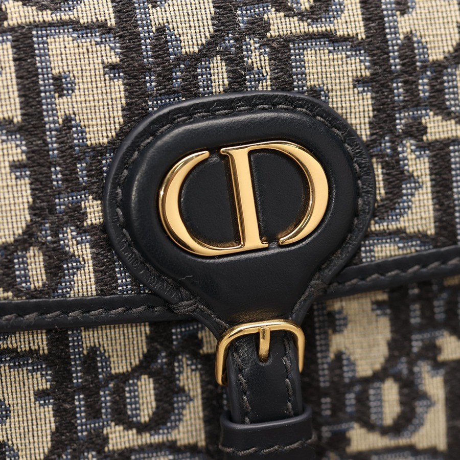 DIOR BOBBY EAST-WEST 鏈條手袋藍色 Oblique 印花_7