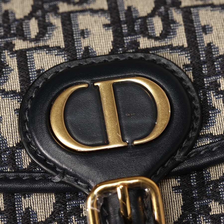DIOR BOBBY 中號 手袋 藍色 Oblique 印花_14