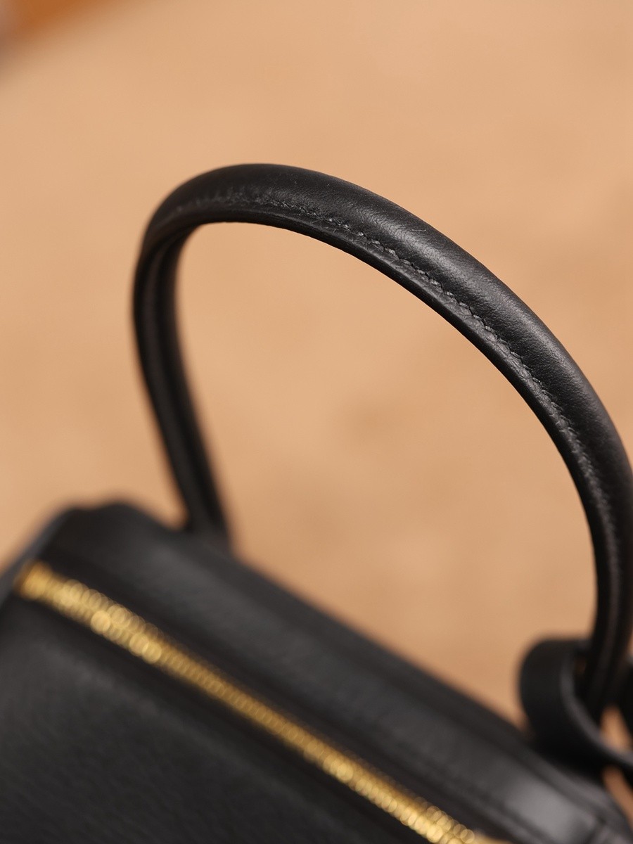 H Lindy 26CM 黑色金扣_11