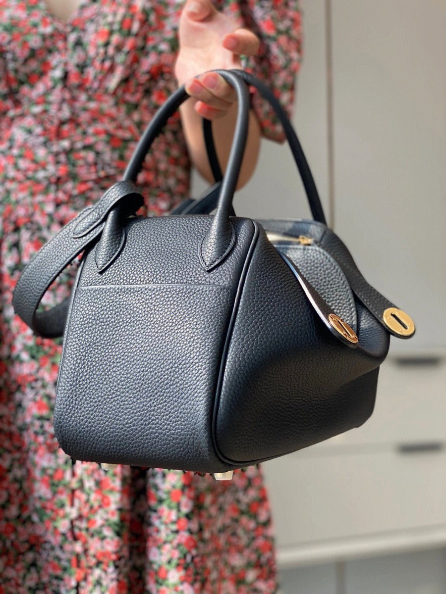 H Lindy 26CM 黑色金扣_27