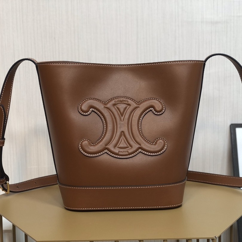 CUIR Triomphe小號光滑牛皮水桶包_2