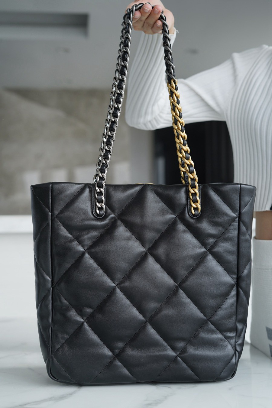 22B 19Bag Tote黑金 正品皮_3