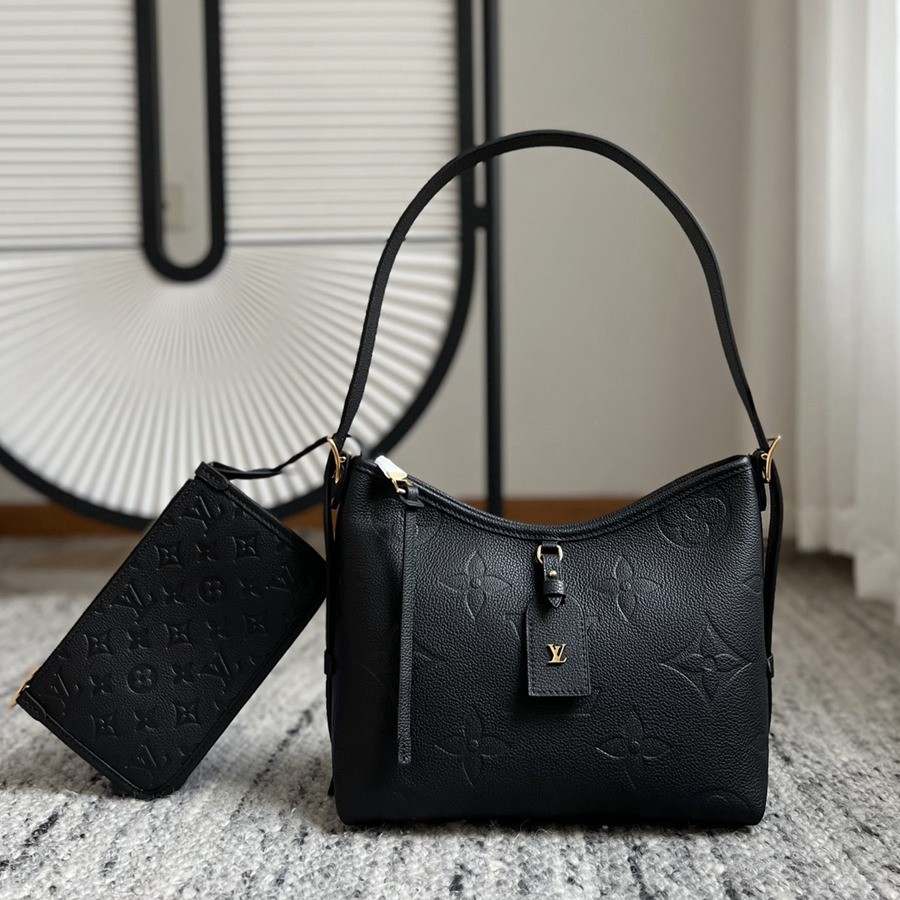 CarryAll PM 粒面壓花牛皮黑色 M46288_1