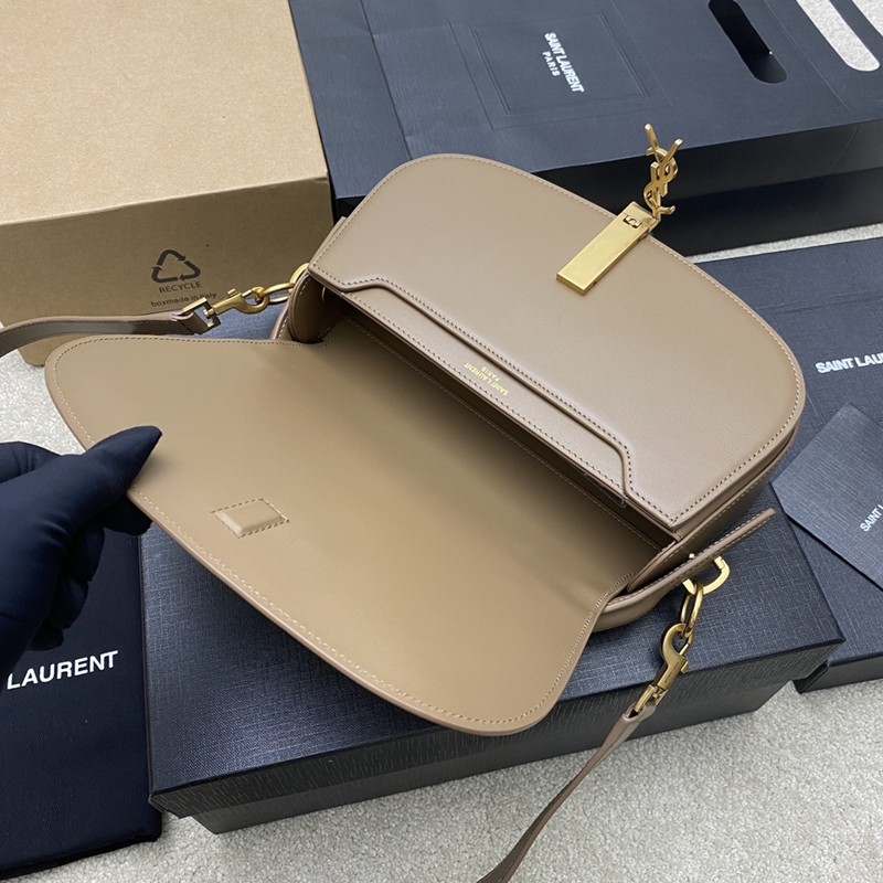 Voltaire Box Saint Laurent肩背包 深木色_6