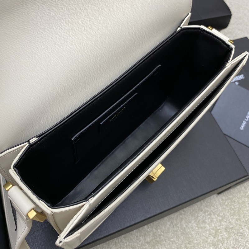 Solferino Box Saint Laurent中號肩背包 復古白_7