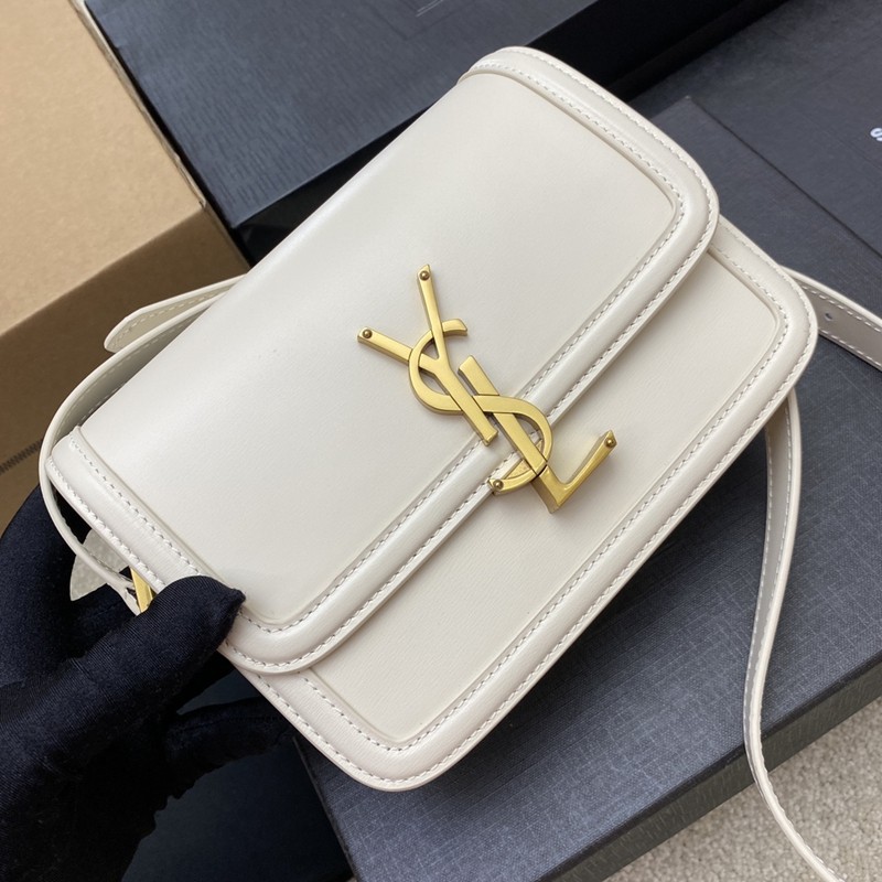 Solferino Box Saint Laurent小號肩背包 復古白_5