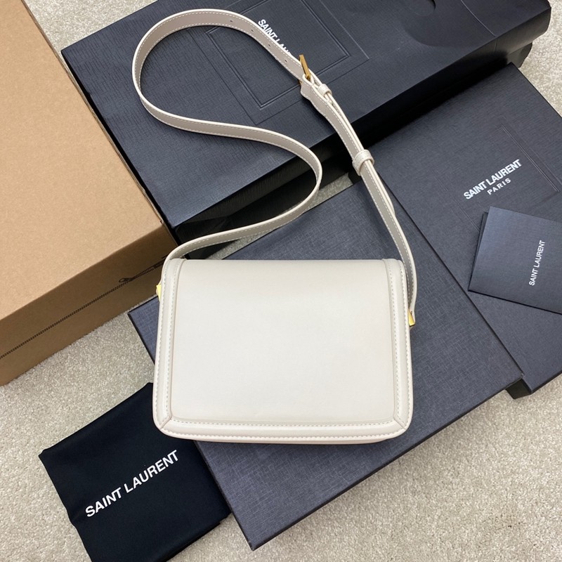 Solferino Box Saint Laurent小號肩背包 復古白_3