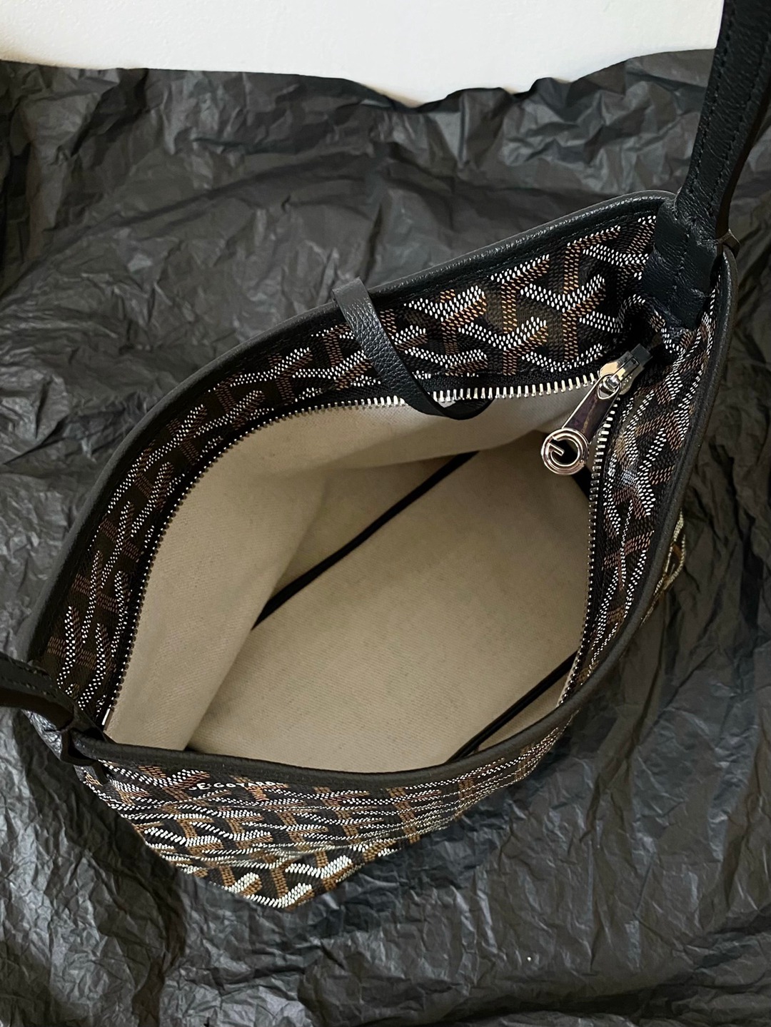 Hobo Mini拉鏈托特黑色_2