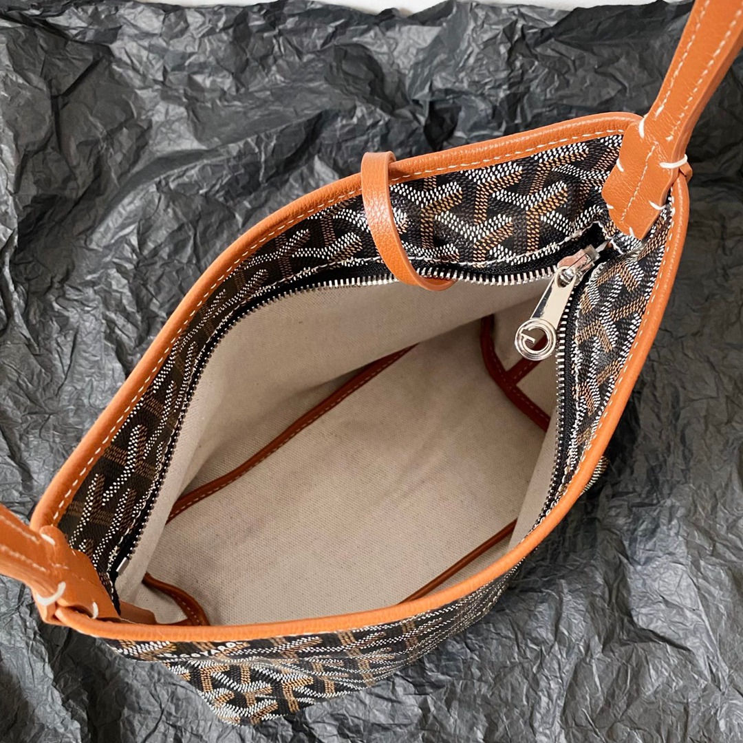 Hobo Mini拉鏈托特棕色_4