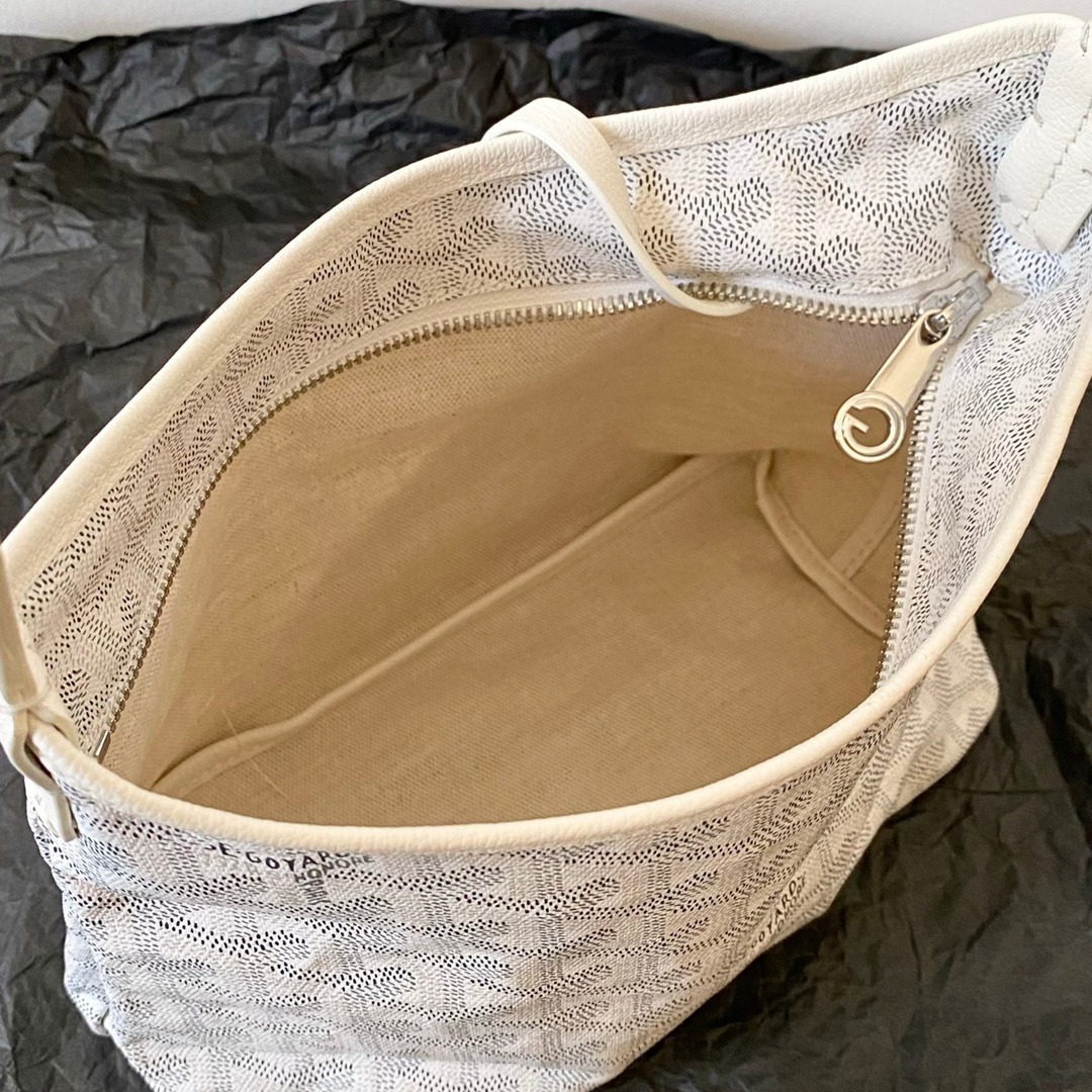 Hobo Mini拉鏈托特白色_4