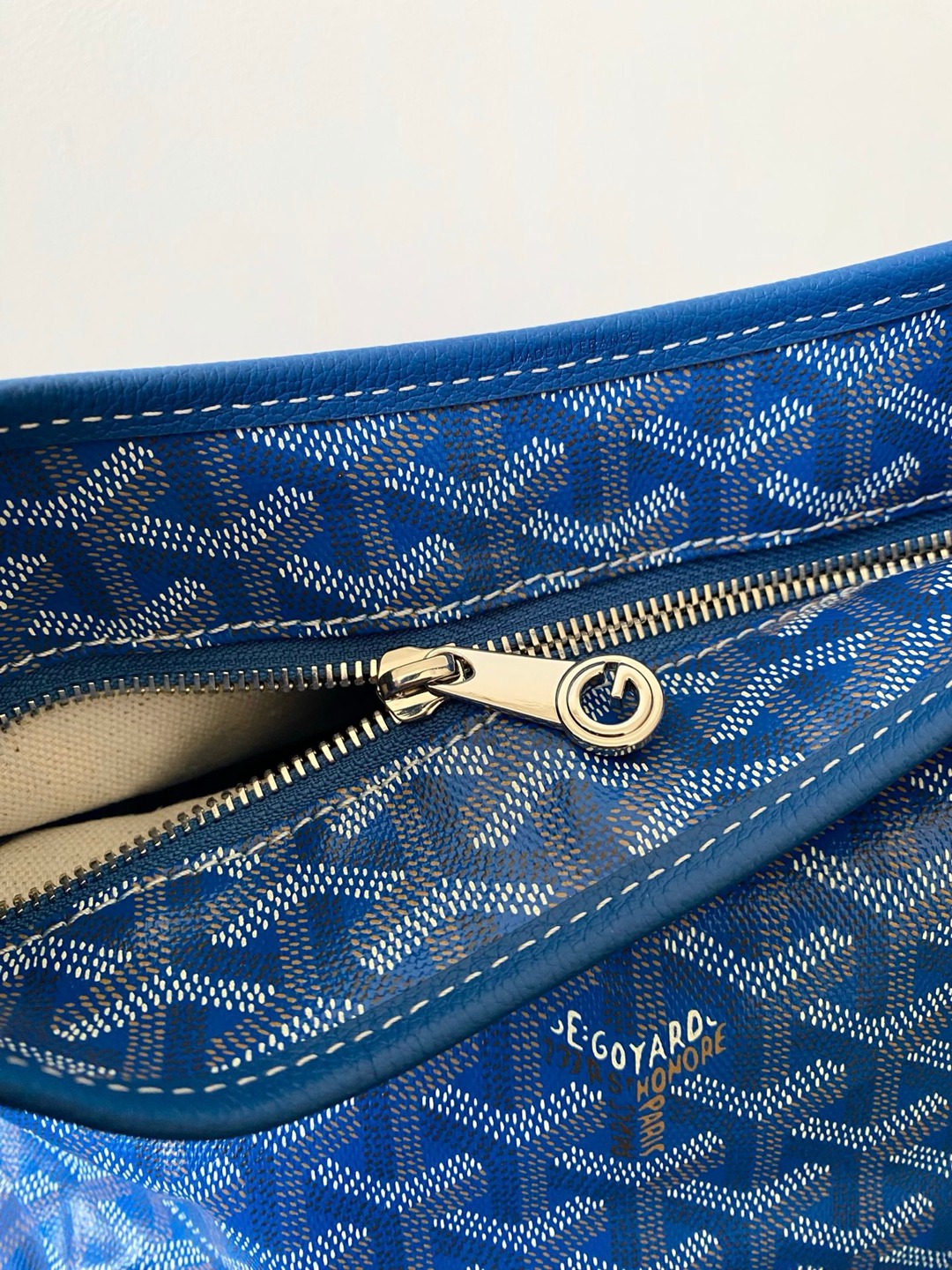 Hobo Mini拉鏈托特天藍色_8