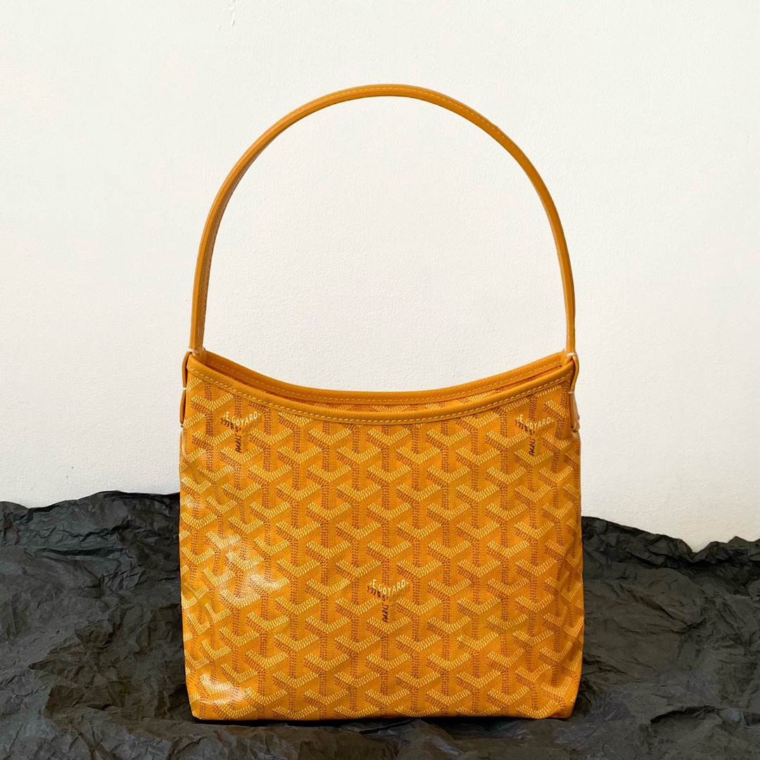 Hobo Mini拉鏈托特黃色_8