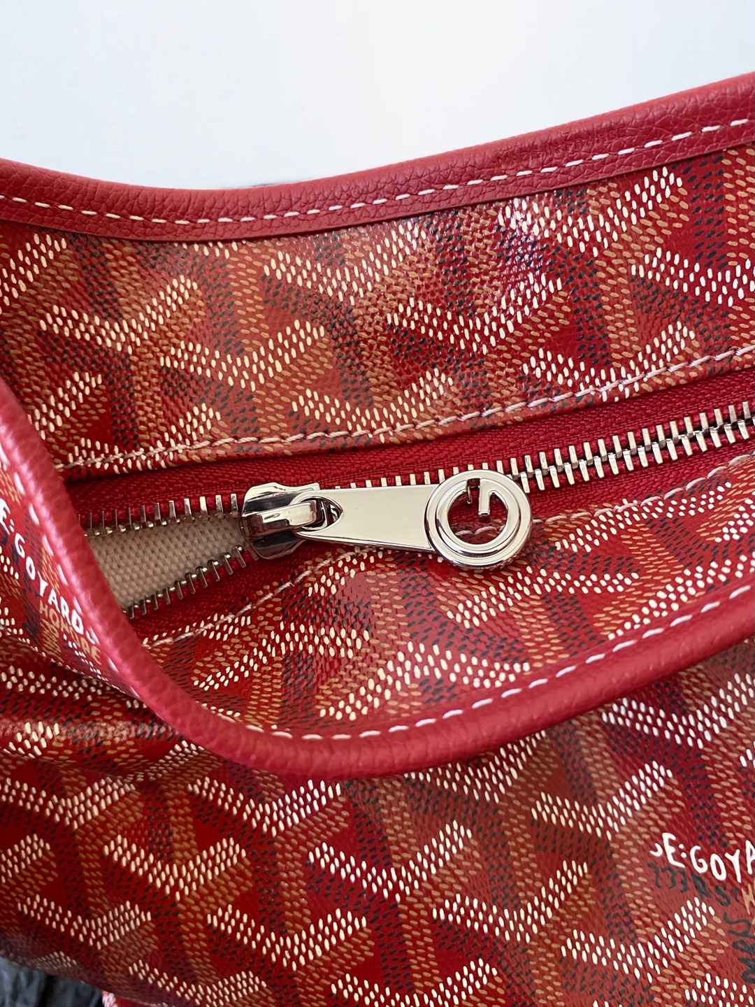 Hobo Mini拉鏈托特紅色_5