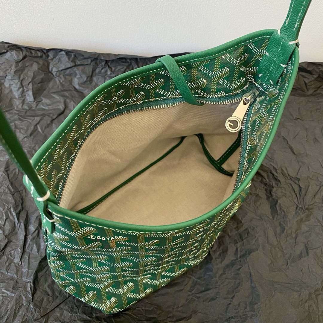 Hobo Mini拉鏈托特綠色_8