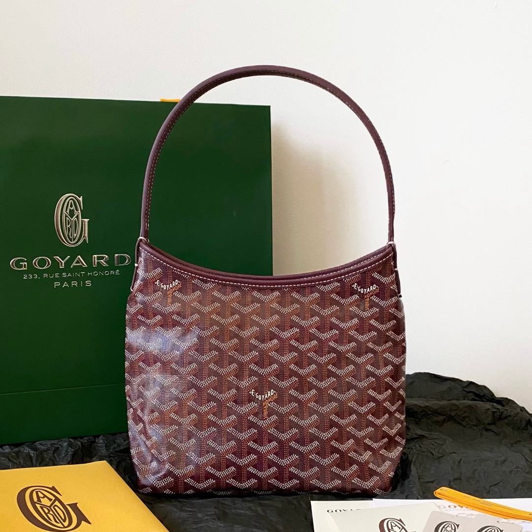 Hobo Mini拉鏈托特酒紅色_1