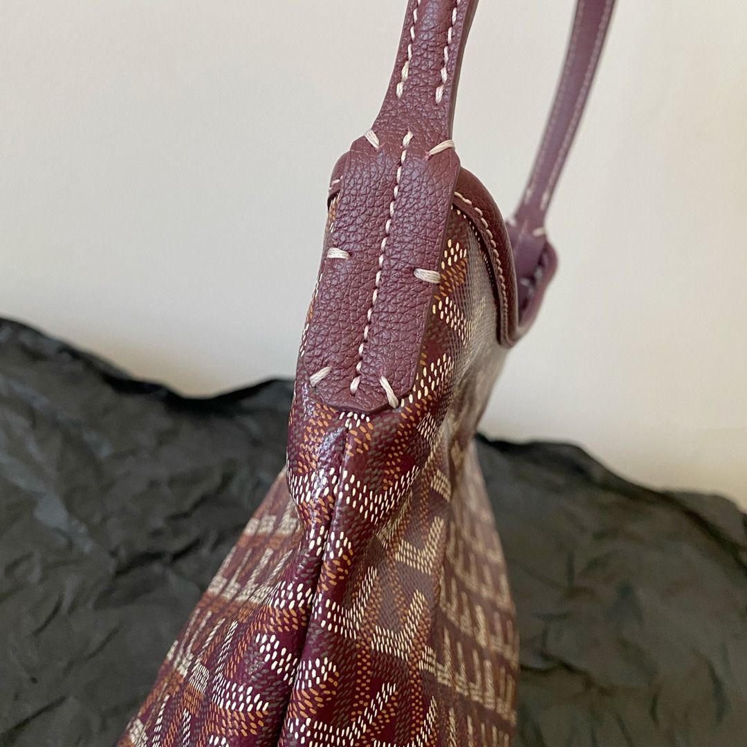 Hobo Mini拉鏈托特酒紅色_3