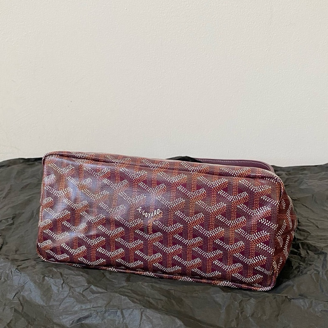 Hobo Mini拉鏈托特酒紅色_8