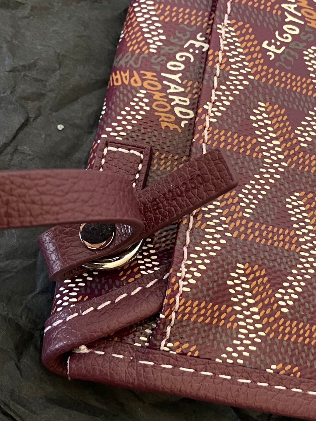 Hobo Mini拉鏈托特酒紅色_9