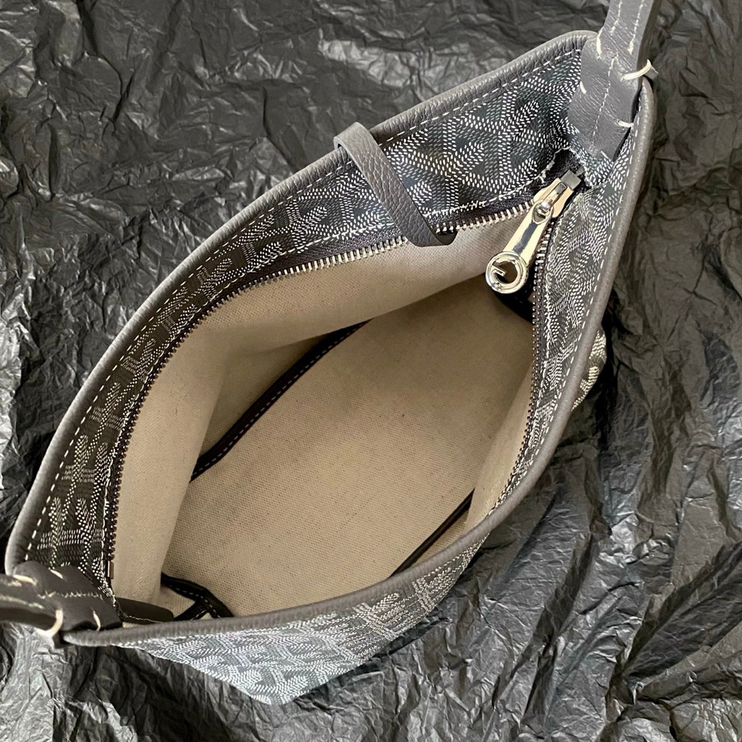 Hobo Mini拉鏈托特灰色_6