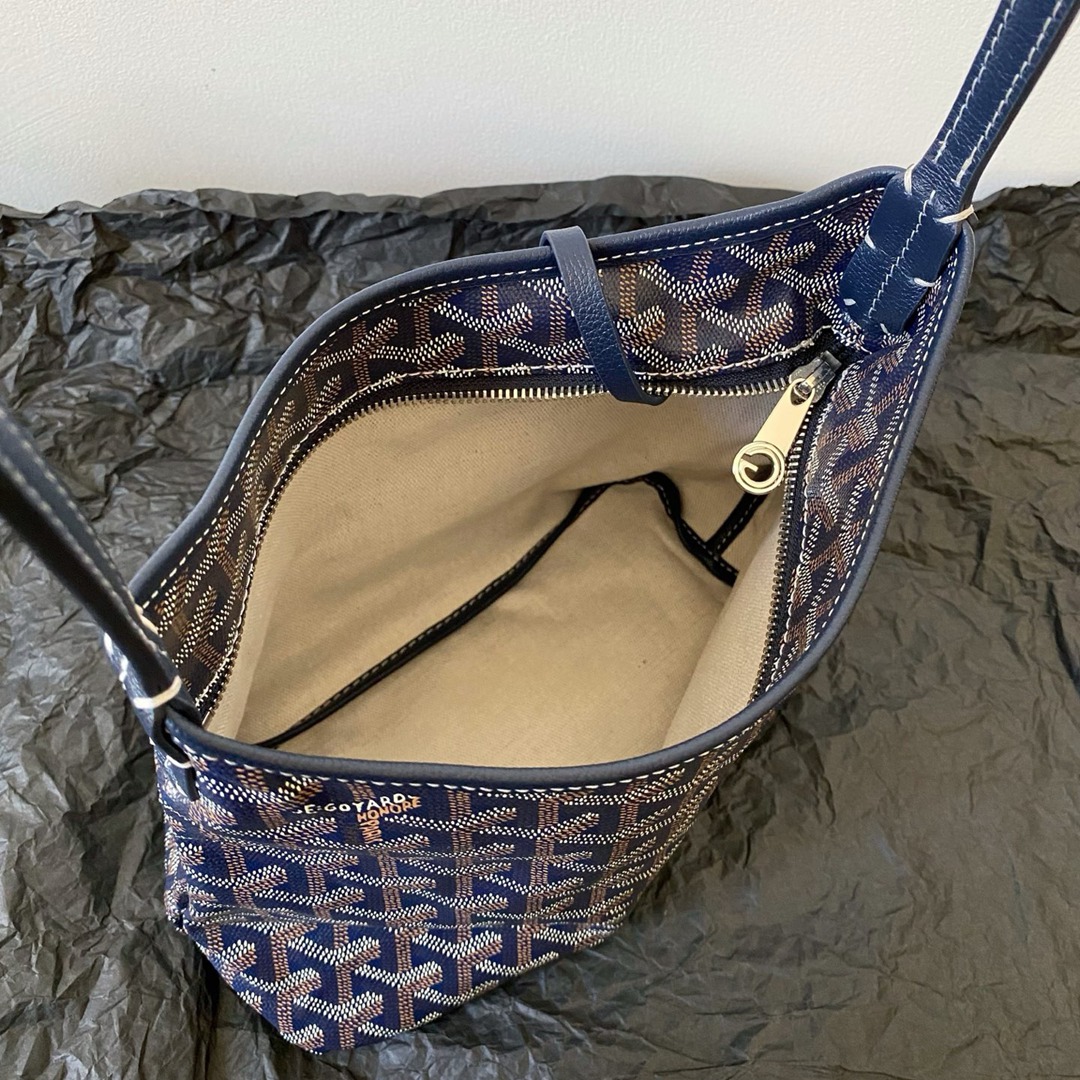 Hobo Mini拉鏈托特深藍_2