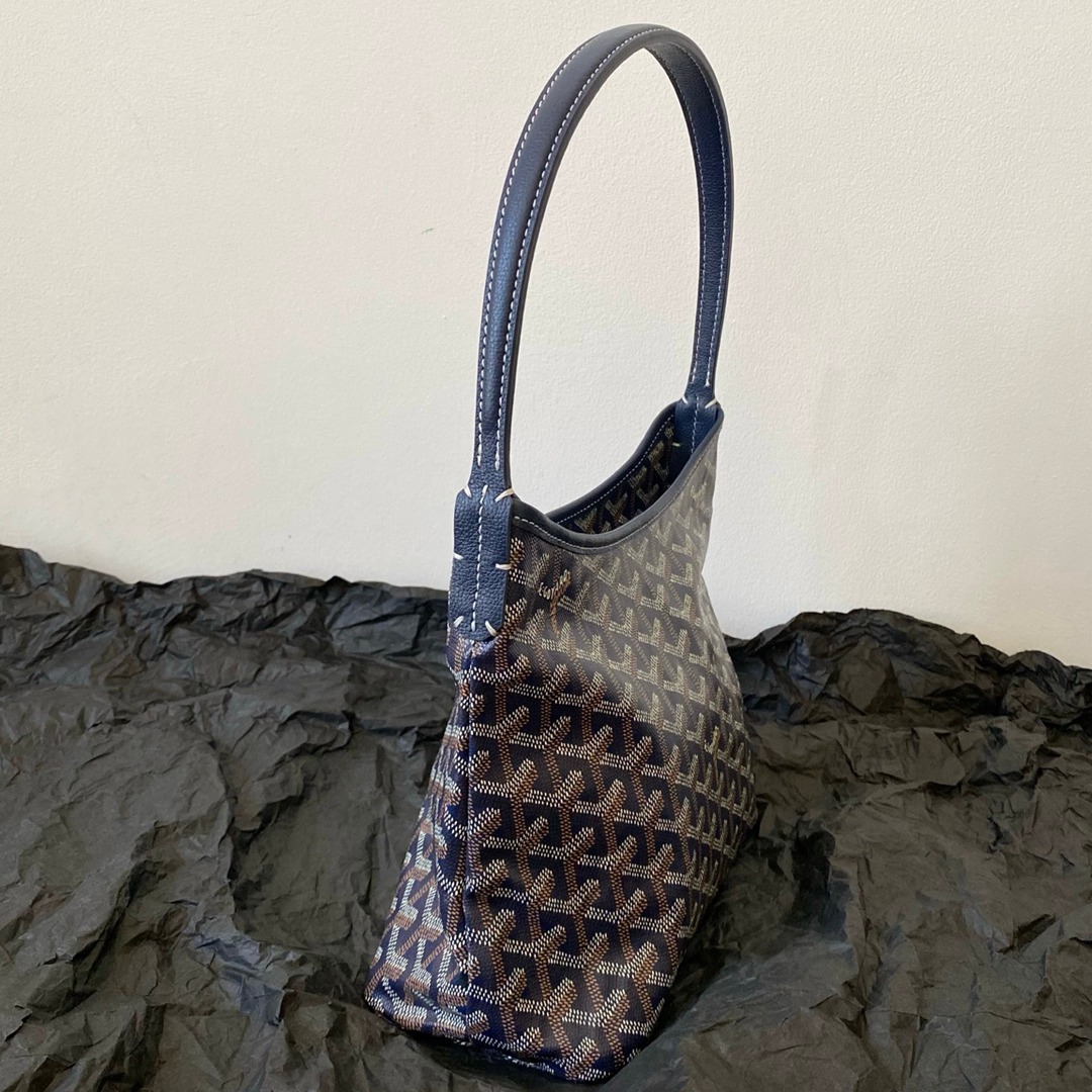 Hobo Mini拉鏈托特深藍_4