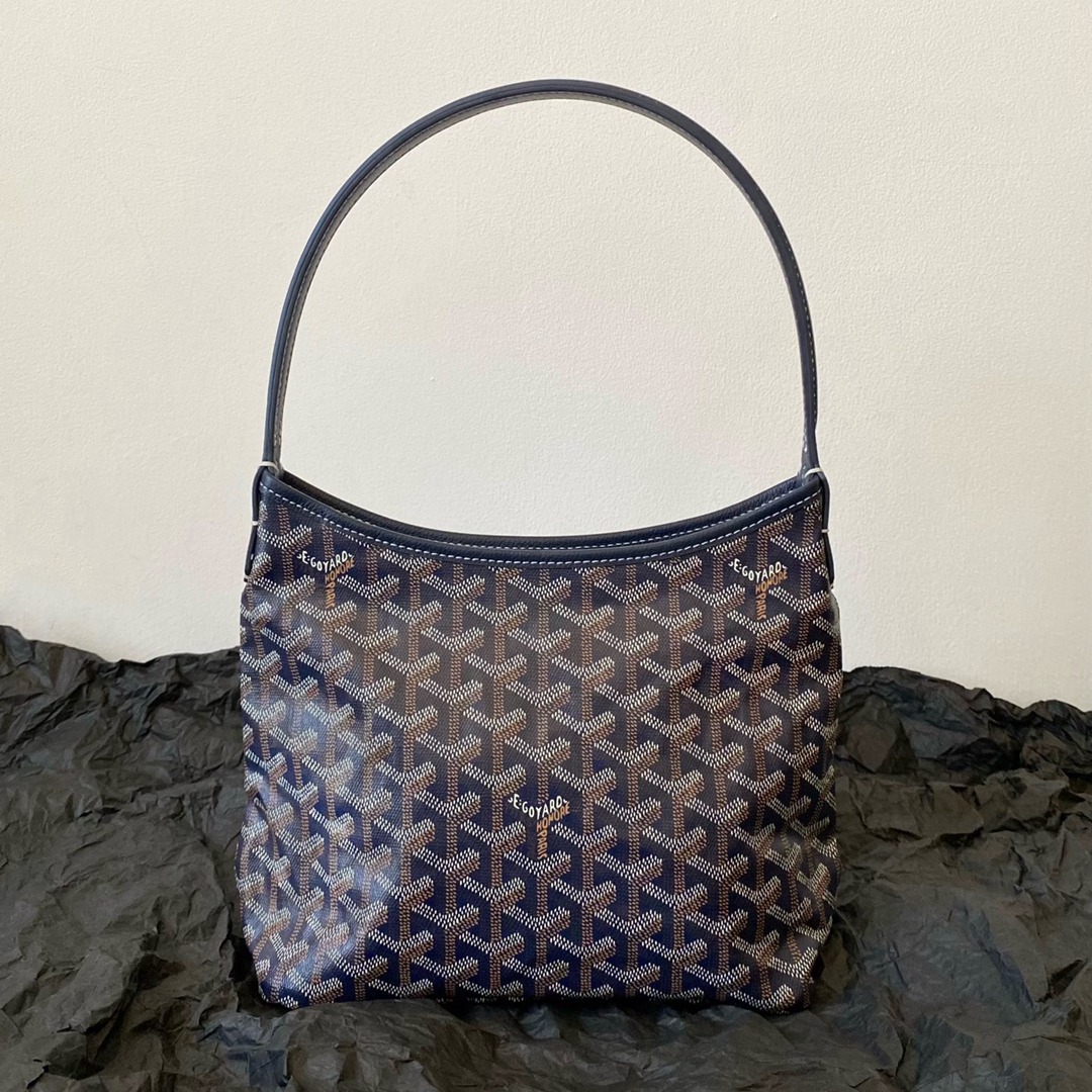 Hobo Mini拉鏈托特深藍_5