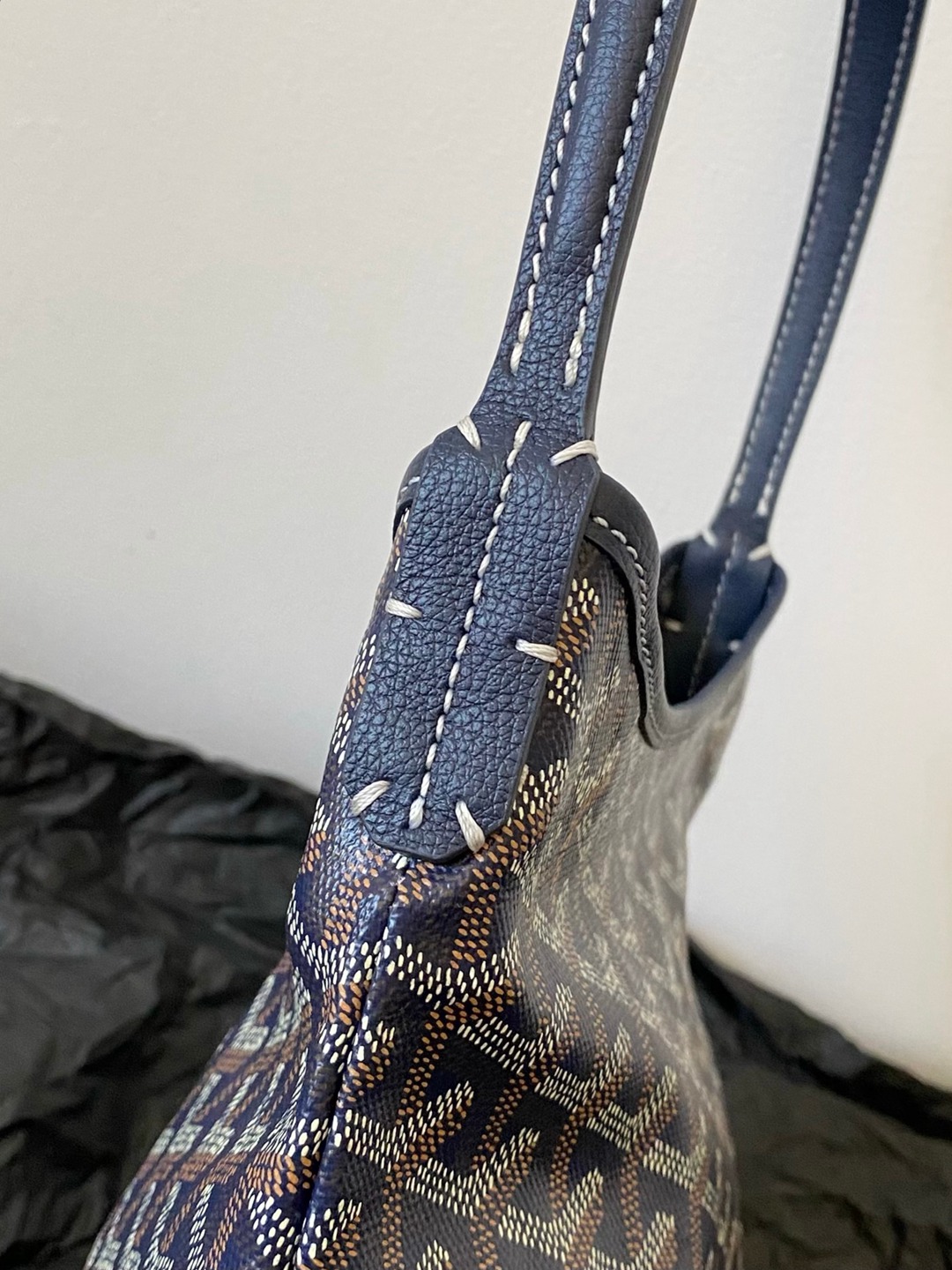 Hobo Mini拉鏈托特深藍_6