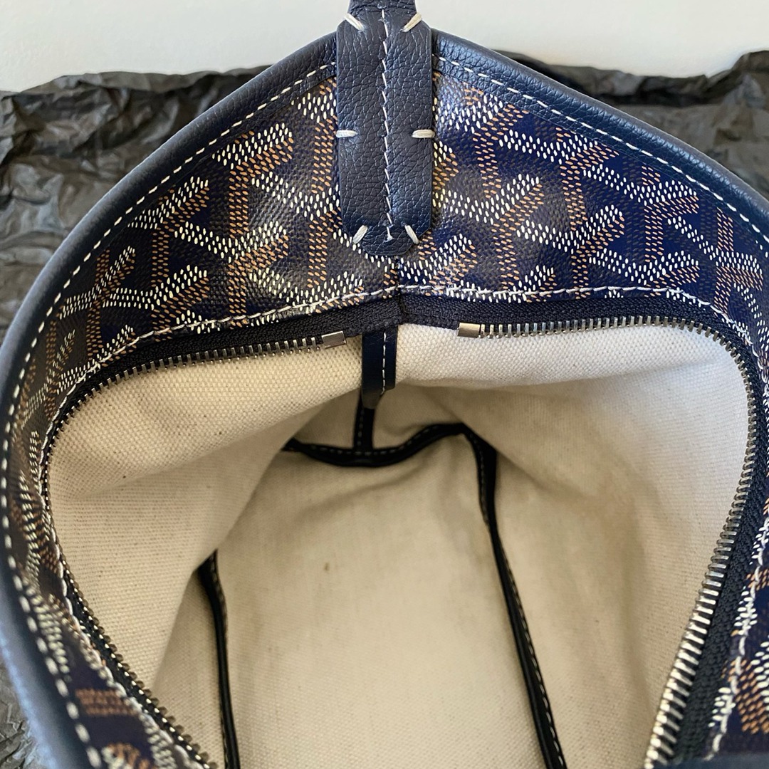 Hobo Mini拉鏈托特深藍_8