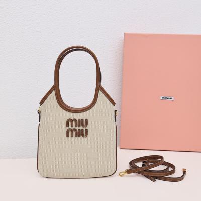 Ivy Mini托特包帆布棕