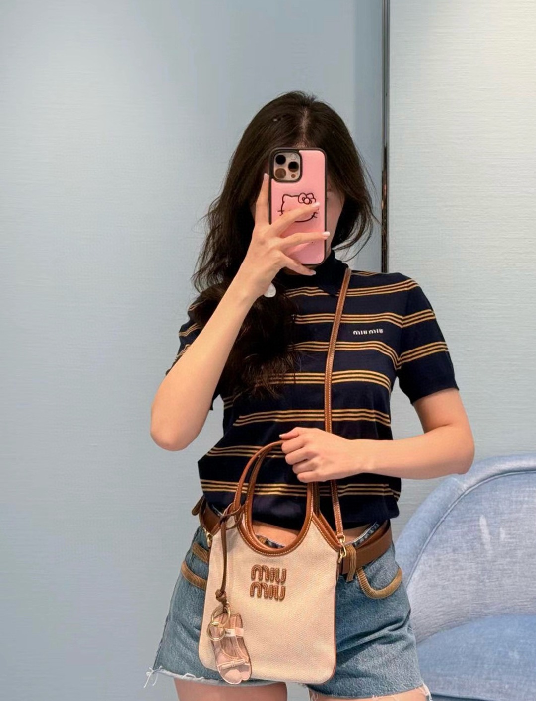 Ivy Mini托特包帆布棕_11