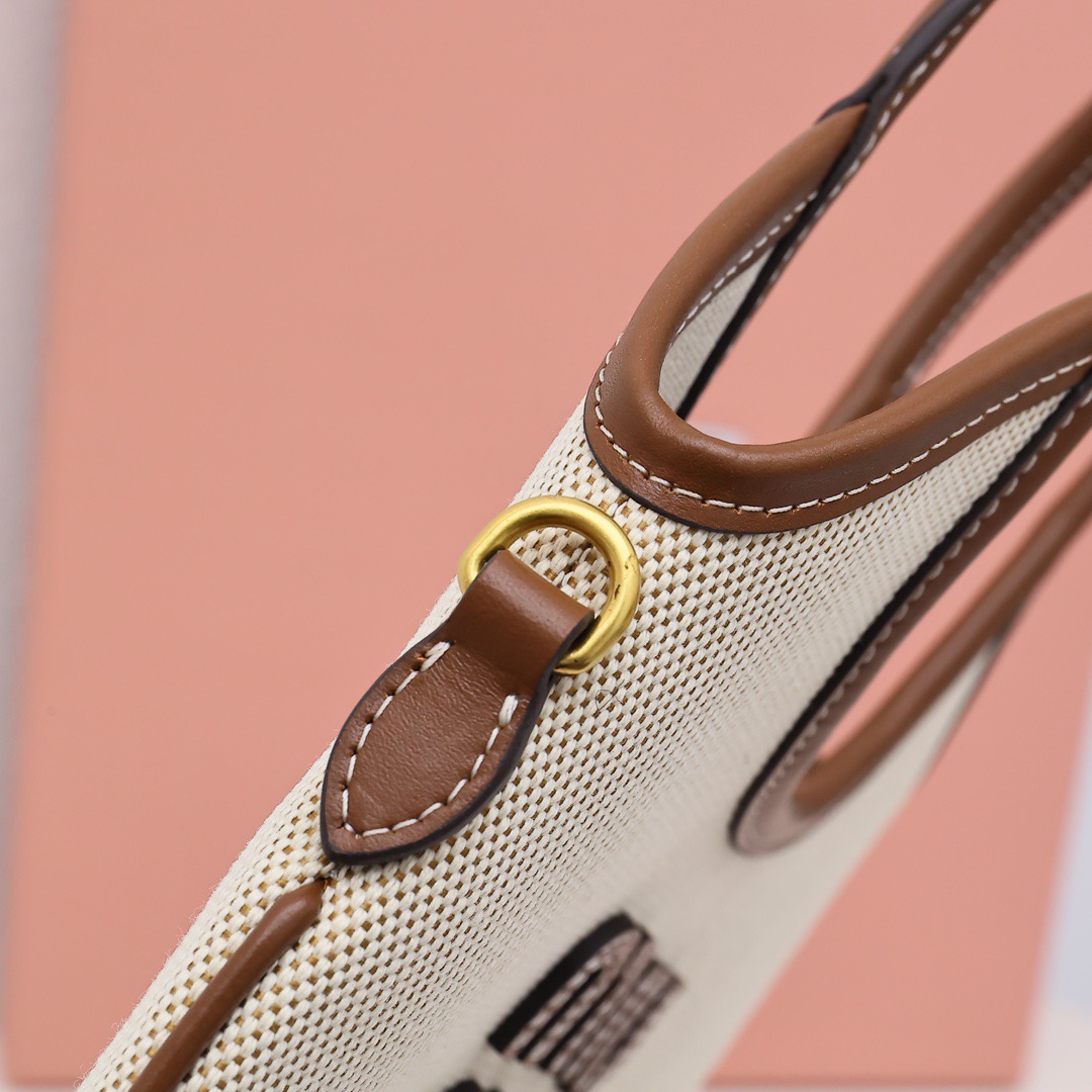 Ivy Mini托特包帆布棕_7