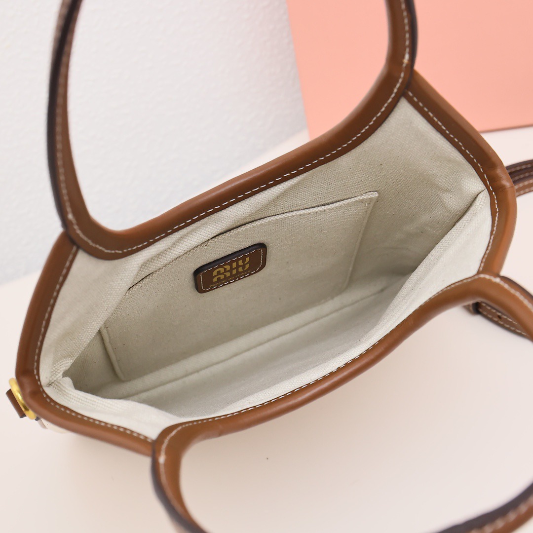 Ivy Mini托特包帆布棕_8