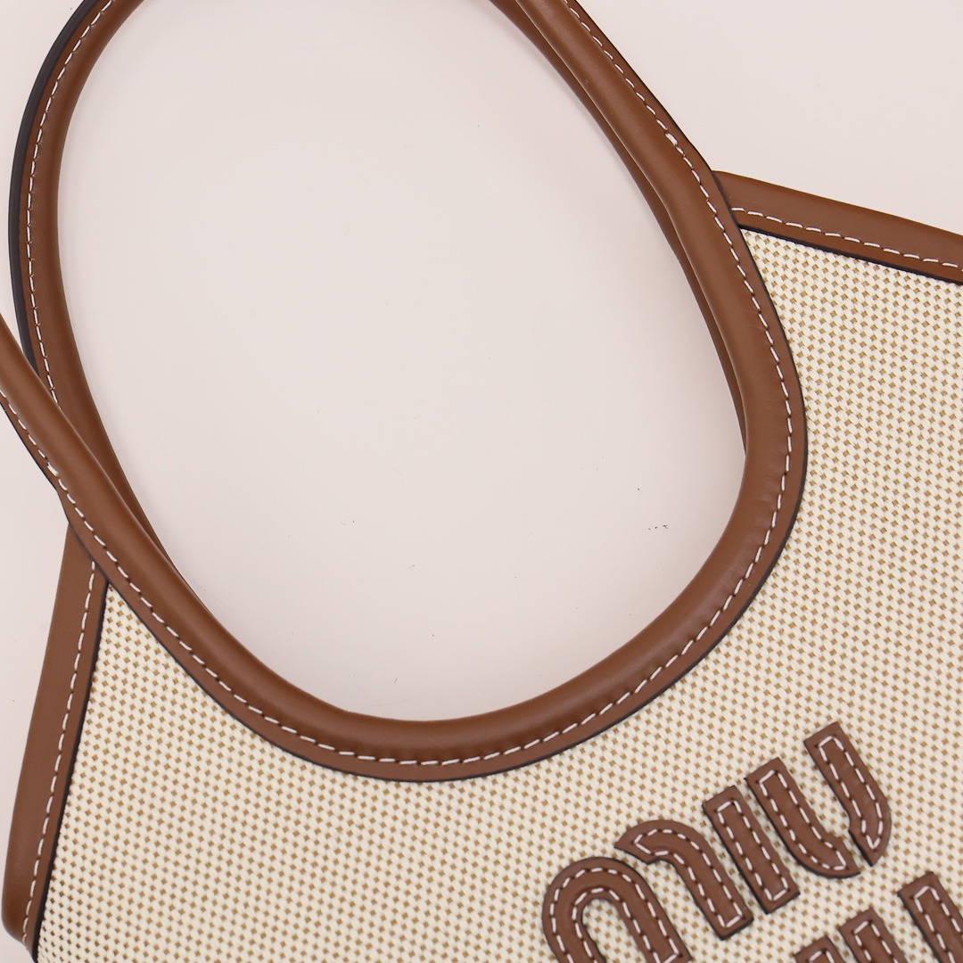 Ivy Mini托特包帆布棕_9