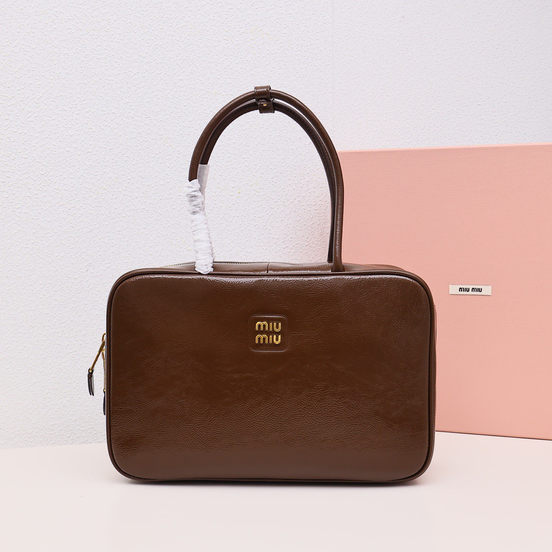 Beau油蠟皮公事包棕色_1