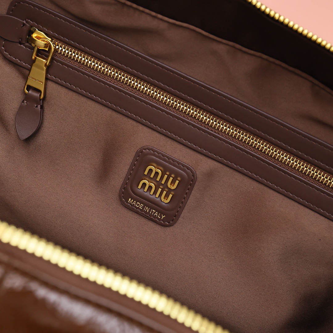 Beau油蠟皮公事包棕色_5