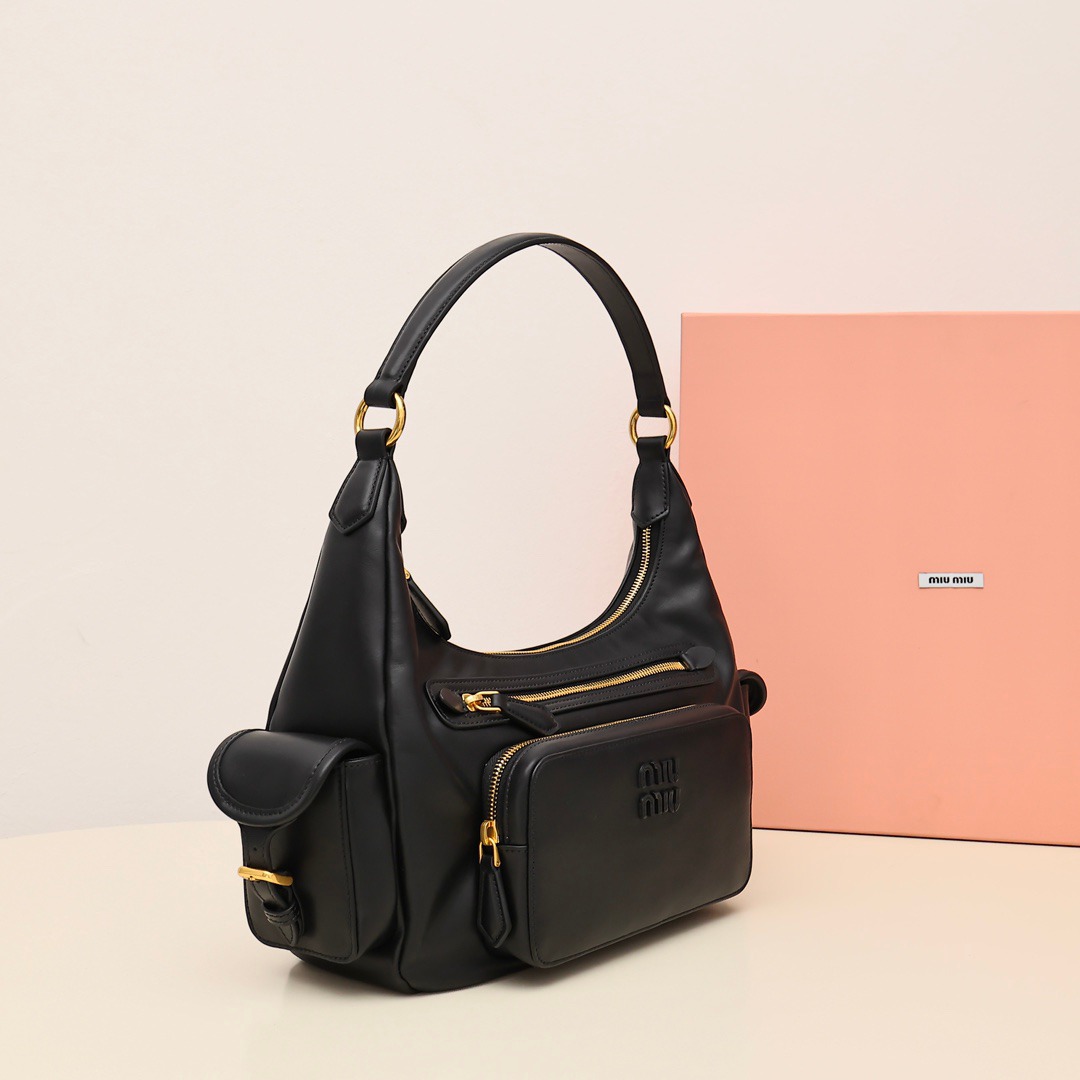 Pocket機車包復古色黑色_2