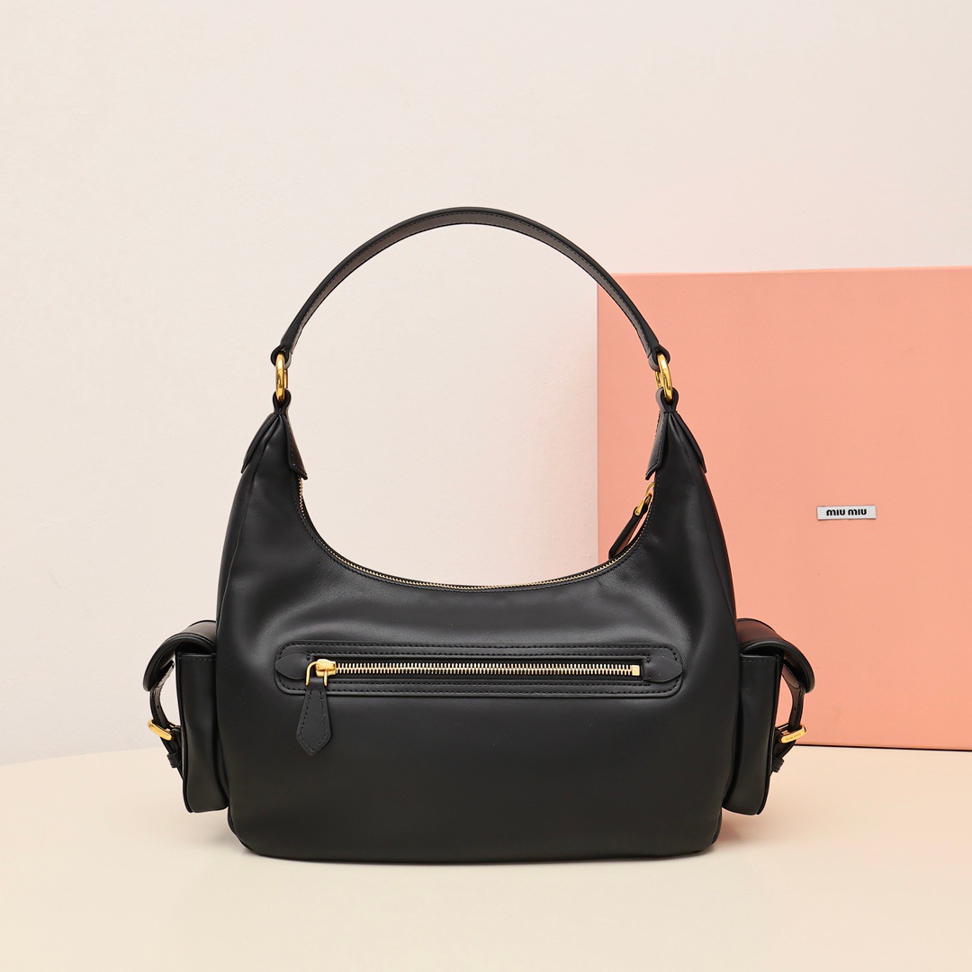 Pocket機車包復古色黑色_3