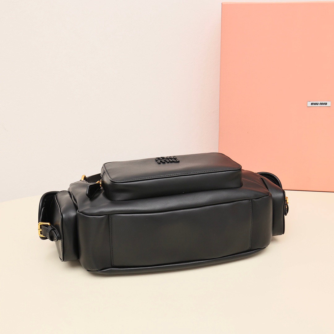 Pocket機車包復古色黑色_4