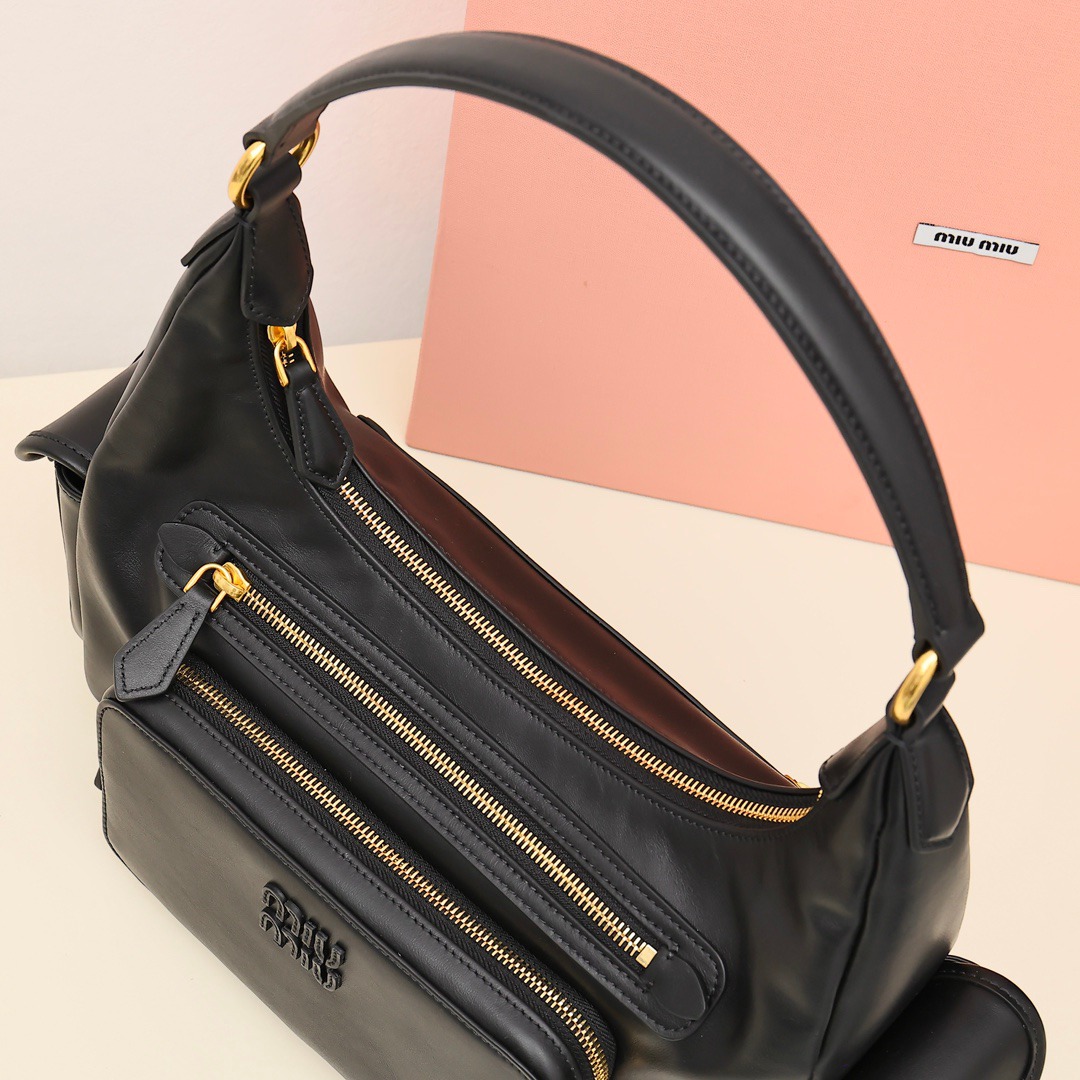 Pocket機車包復古色黑色_7