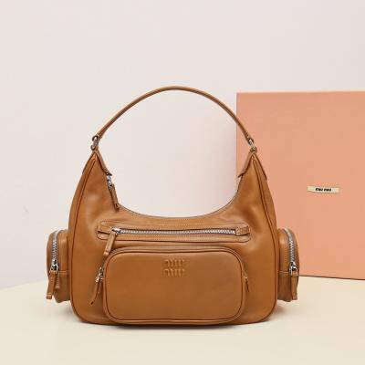 Pocket機車包復古色焦糖色