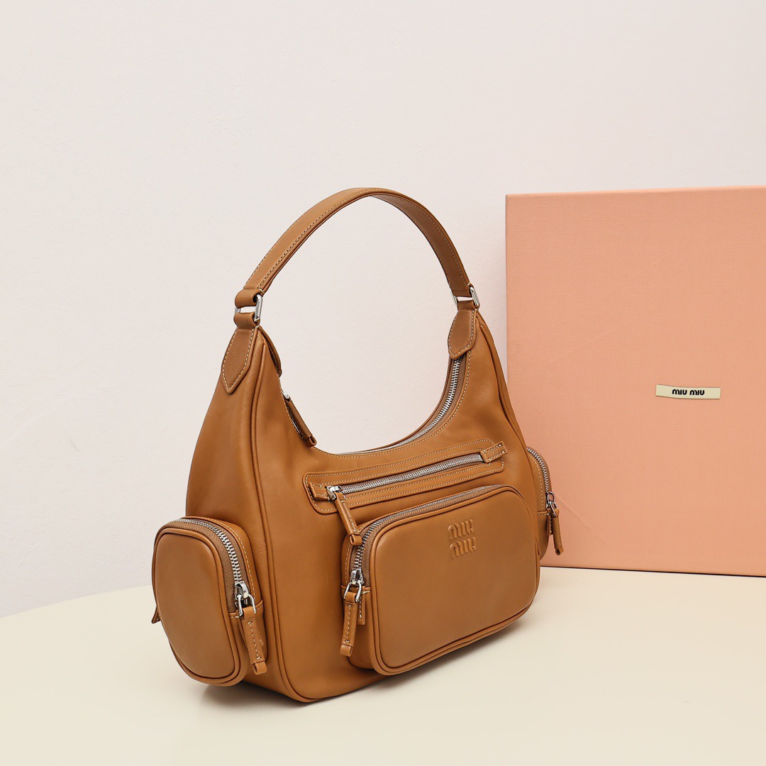 Pocket機車包復古色焦糖色_2