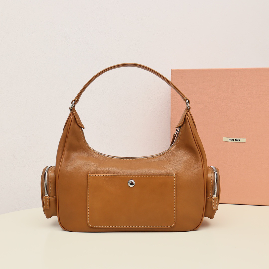 Pocket機車包復古色焦糖色_3