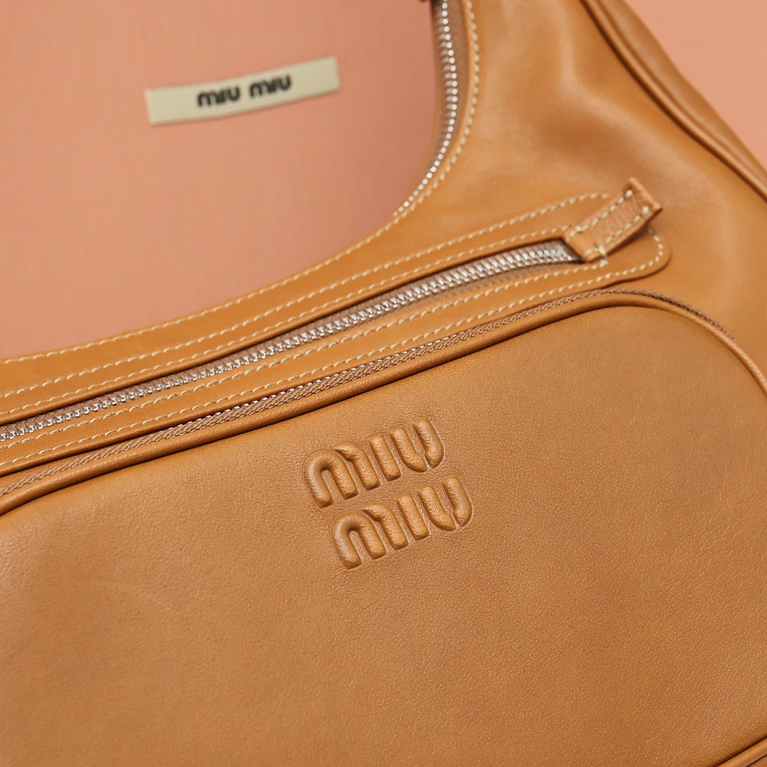 Pocket機車包復古色焦糖色_5