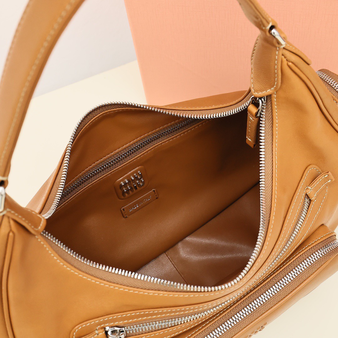 Pocket機車包復古色焦糖色_8