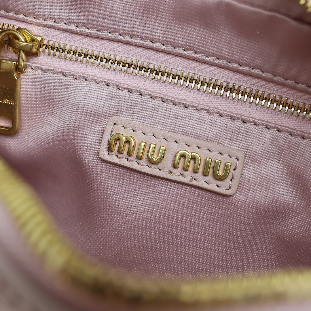 Arcadie褶皺保齡球包粉色_9