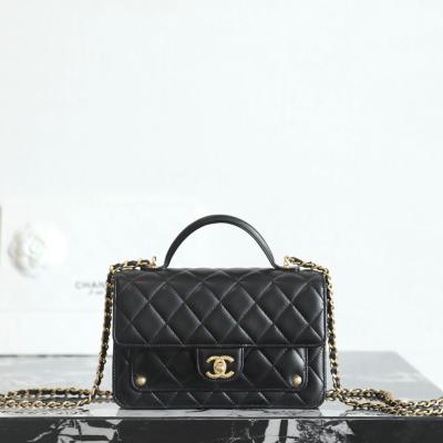 25B秋冬鉚釘Mini郵差包黑色