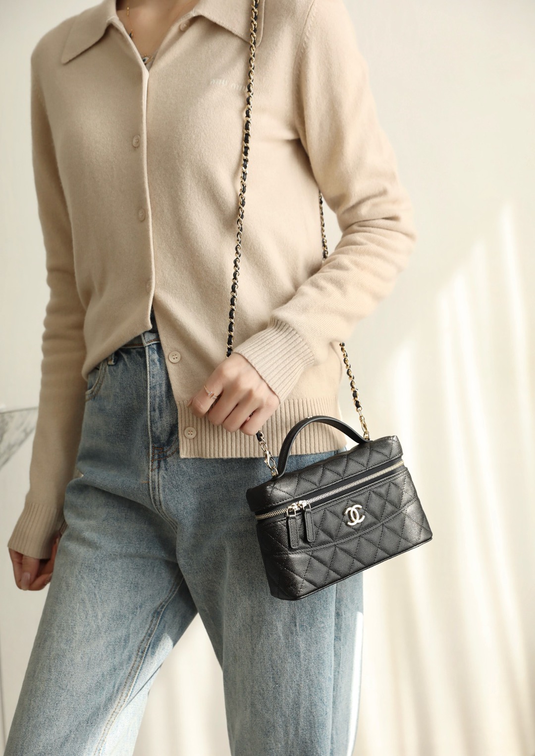 25C LP盒子手拿包黑色_7