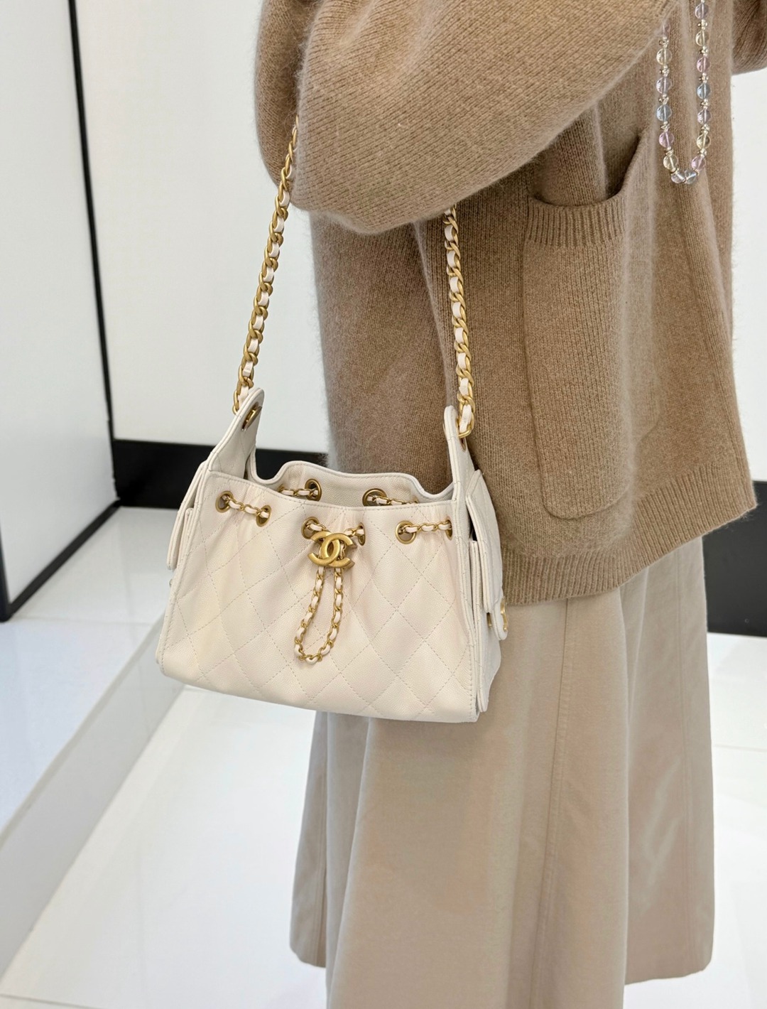 26C 25Bag Mini HandBag球紋白色_3