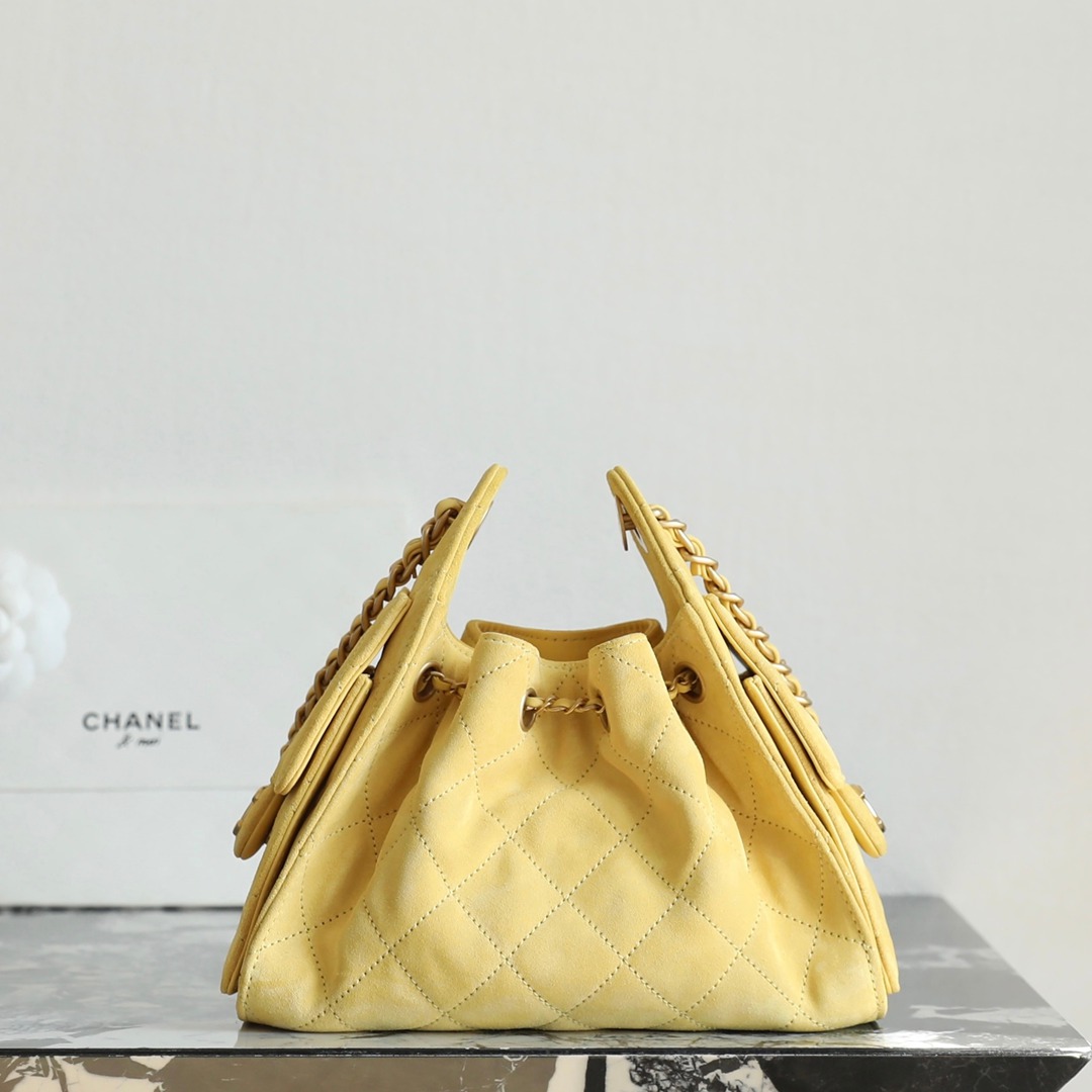 26C 25Bag Mini HandBag麂皮黃色_3